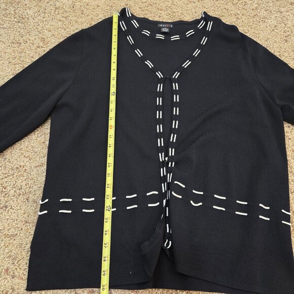 Evie Black & White Tank & Sweater Women's 3X NWOT - Picture 12 of 12